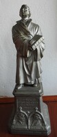 Luther Márton - antik ón szobor