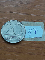 LENGYEL 20 ZLOTY 1990 Réz-nikkel, 87.
