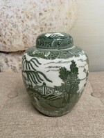 Kínai Porcelán Gyömbér, Teafilter Tartó Fedeles Váza A43