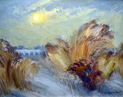 Jozef Ruscak (Ukrainian painter) Hortobágy wasteland