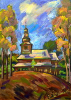 1988 Transcarpathian painter (?) Church