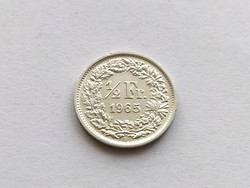 Svájc ezüst 1/2 frank 1965. B.