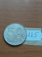 LENGYEL 50 ZLOTY 1990 Réz-nikkel, 125.