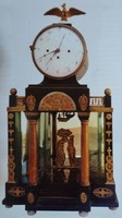 Marked empire mantel clock