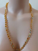 Yellow aurora borealis necklace