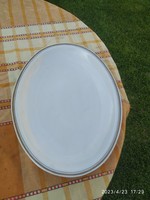Zsolnay porcelain oval serving dish, table center serving dish, roasting dish for sale!