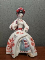 Marked Russian porcelain maiden figure statue - 51204