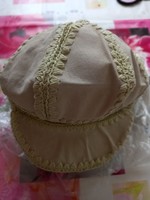 Women's cap hat genuine leather size 57