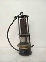 Antique miner's tool trencher bacter railway carbide lamp 238 7111