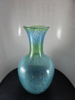 Karcagi - Berekfürdő veil glass vase, 30 cm high.