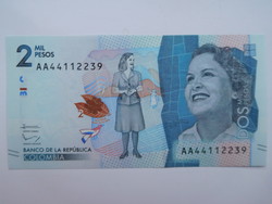 Colombia 2000 pesos 2016 unc