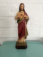 Antik Jézus szíve kvalitásos szobor, Krisztus gipsz