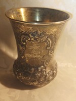 Antique 13 lato silver baptism cup 100 gr 1893