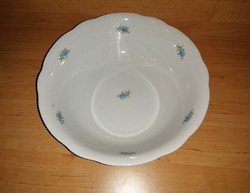 Blue floral Zsolnay porcelain serving centerpiece 23.5 cm (width)