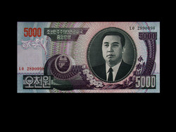 UNC - 5000 WON - ÉSZAK-KÓREA - 2006