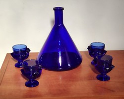 Cobalt Blue Liquor Set