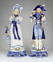 1M237 pair of large lippelsdorf gdr porcelain figurines 35 cm