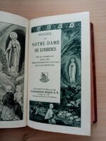 Missel De Notre - Dame De Lourdes antik ima könyv 1797- ből