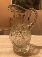 Polished crystal spout, jug