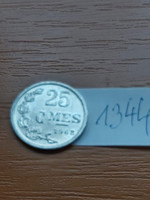 Luxembourg 25 centimeter 1968 alu. 1344
