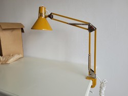 Régi retro de új hosszú karos állítható sárga asztali lámpa mid century íróasztal lámpa