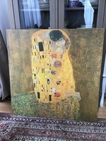 Ikea gustav klimt - the kiss - framed canvas poster