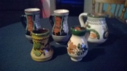 Ceramic jugs 5 pcs