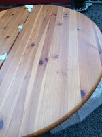Midcentury/vintage style furniture/dining table American solid wood table/round dining table