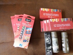 Drawing and painting supplies - 12 boxes