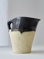 Kerámia füles váza / kiöntő - szép, régi gyűjtői darab