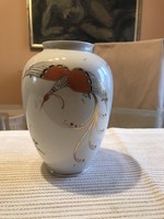 Hand-painted German porcelain vase