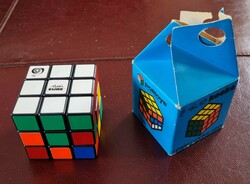 Retro rubik's magic cube in a box