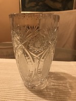 Large lead crystal polished vase