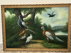 Dabronaki k. Pheasants 97x67 cm oil on canvas