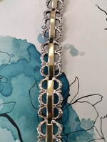Israeli silver bracelet gold-plated