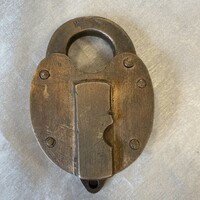 Antique copper padlock