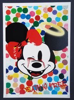DEATH NYC 'Bloody Minnie' pop-art/street-art limited litográfia 2022