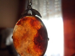 Antique baroque pearl agate (?) Pendant _marked
