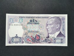 Turkey 1000 lira 1988 unc