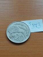 New Zealand New Zealand 20 Cents 1982 Kiwi Bird, Elizabeth II, Copper-Nickel s373