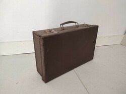 Antik kis bőrönd koffer jelmez film színház kellék 448 7357