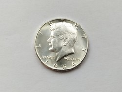 Kennedy ezüst fél dollár 1964.