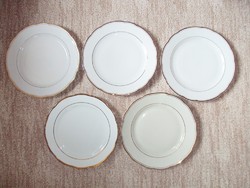 Retro régi porcelán tányér Bulgária, bolgár, kínai, Kahla, GDR Kelet-német 5 db
