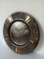 Large / 30.5 Cm /, bronze or bronzed copper, retro, lignifer wall plate, wall decoration