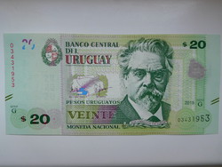 Uruguay 20 pesos uruguayos 2015 unc