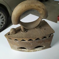 Old cast iron charcoal iron for sale!