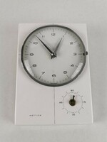 Old Hettich ceramic wall clock / retro German clock / old clock / mid century