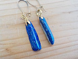 Lápisz lazuli ásvány  köves fülbevaló