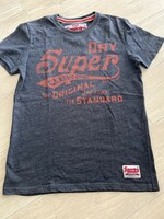 Superdry fiú/férfi póló kékes szürke