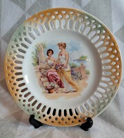Antique victoria viable porcelain plate, decorative plate (l3694)